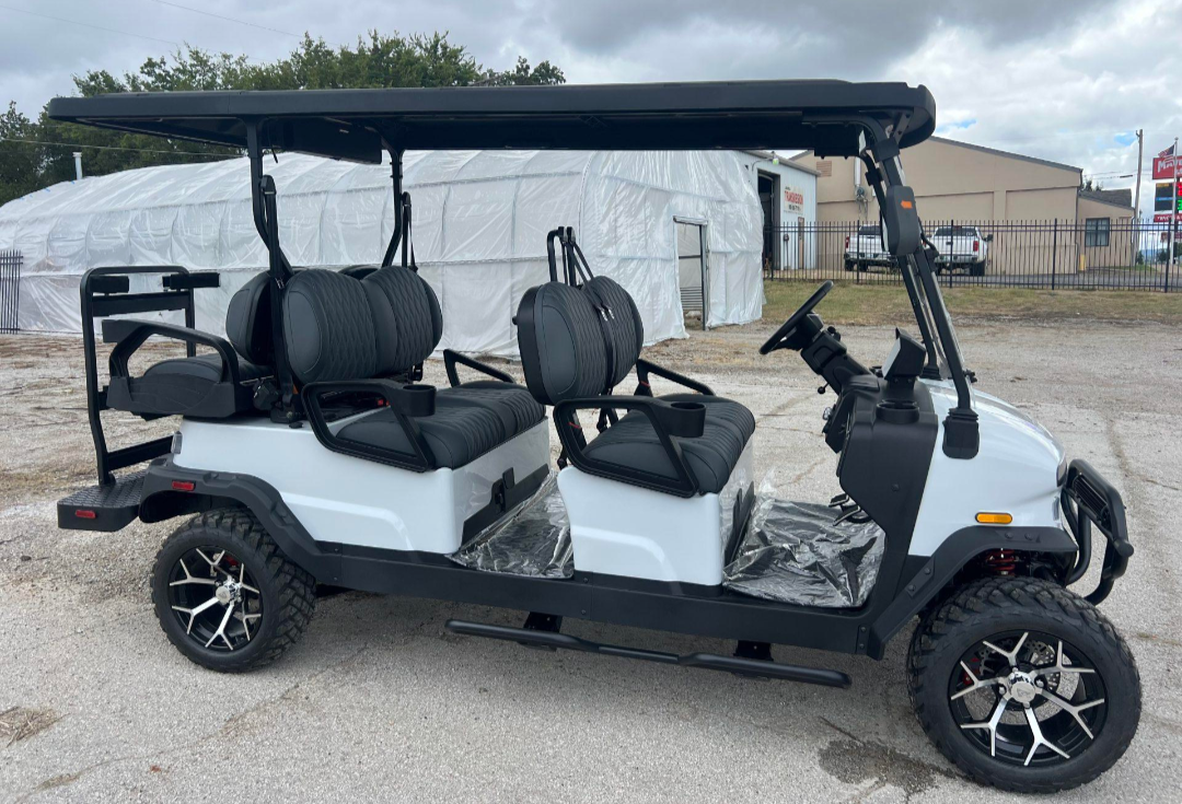 2026 Denago EV Rover XL6 White 6-Passenger Lithium Cart