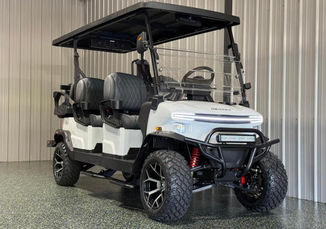 2026 Denago EV Rover XL6 White 6-Passenger Lithium Cart