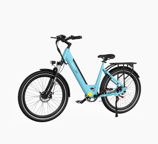 Electric City Bikes G6, E-bikes 27.5",APP&NFC,BLUE